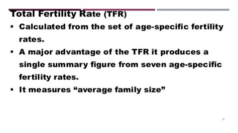 Measures Of Fertility