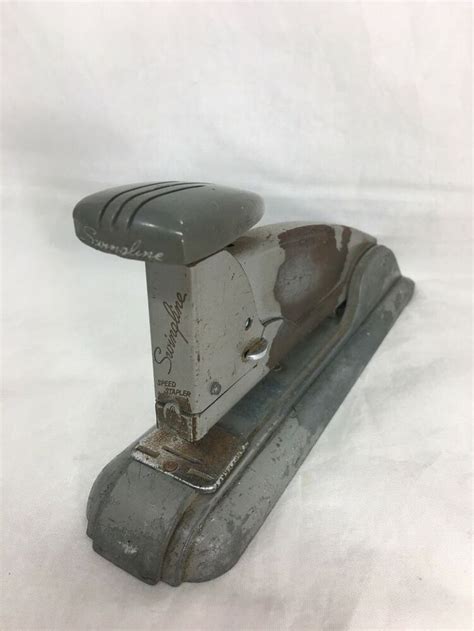 Swingline Speed Stapler Art Deco Steel Light Gray Movie Prop Ebay