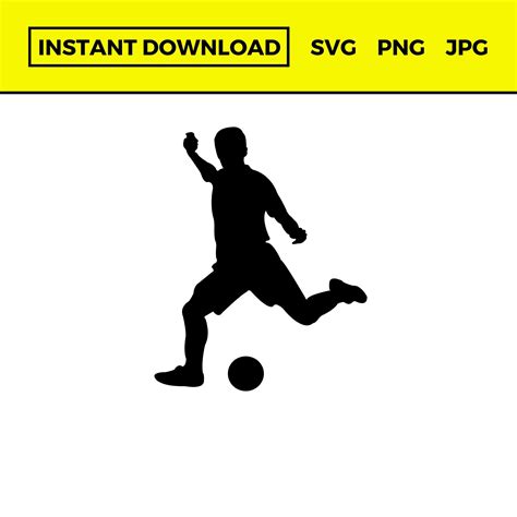 Soccer Player Svg Soccer Player Png Soccer Player Silhouette Soccer