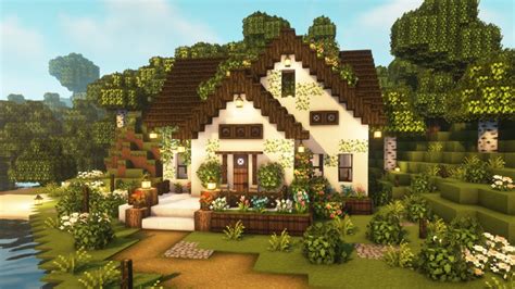 Minecraft 🧡 Aesthetic Cottagecore House Tutorial Mizunos 16 Craft