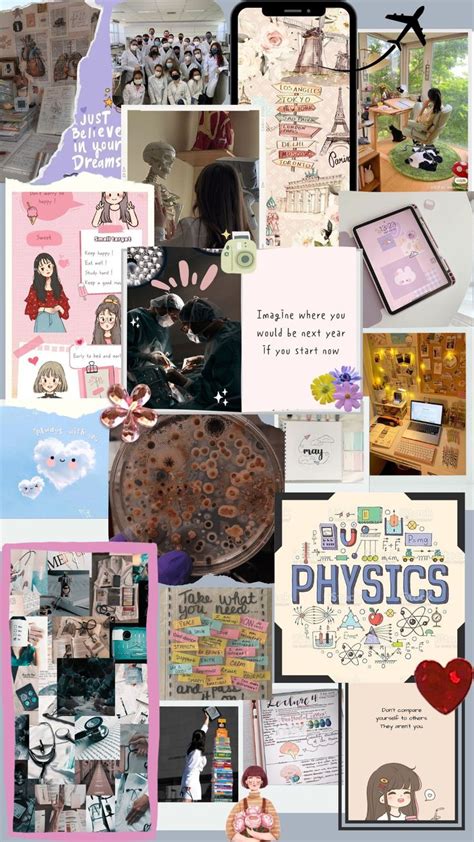 Neet Aspirant Vision Board In Study Hard Paris Dream Believe