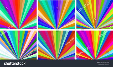 Rainbow Sunburst Background Abstract Rainbow Sunburst Stock Vector ...