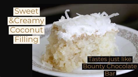 Sweet And Creamy Coconut Filling For Cakes Cheap Cake Filling Youtube