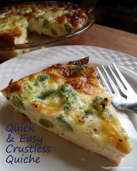 Quick And Easy Crustless Quiche Recipe For Mothers Day Or Any Day