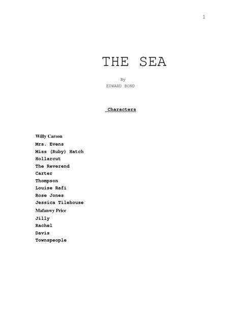 The Sea | PDF