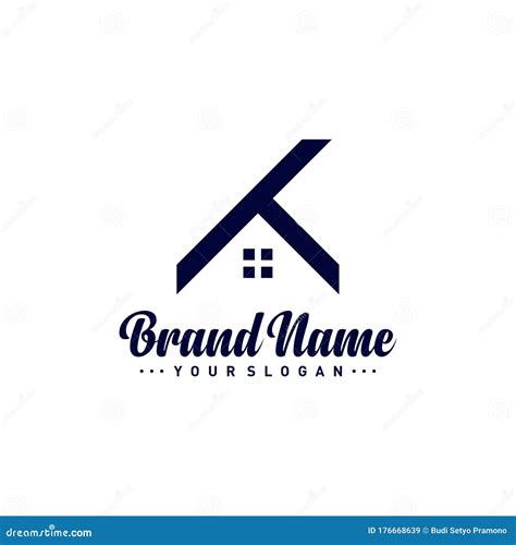 Letter K House Logo Vector Template Creative K Home Logo Design