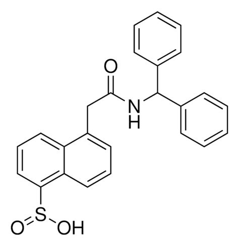 5 2 BENZHYDRYLAMINO 2 OXOETHYL 1 NAPHTHALENESULFINIC ACID