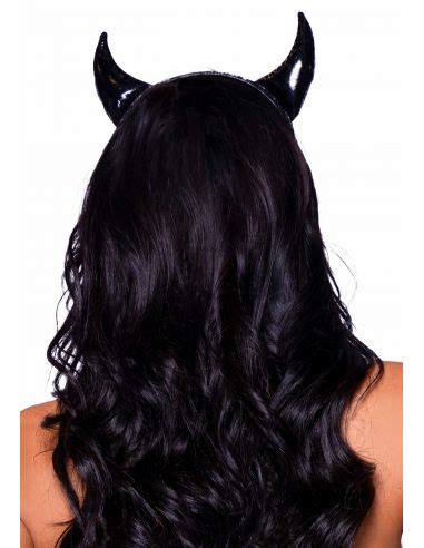 Cornes De Diable En Vinyle Noires LegAvenue Costume Halloween