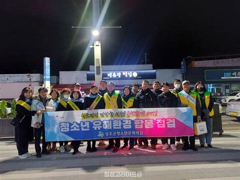 성주군 수능 후 청소년 유해환경 개선 합동점검 및 캠페인 실시