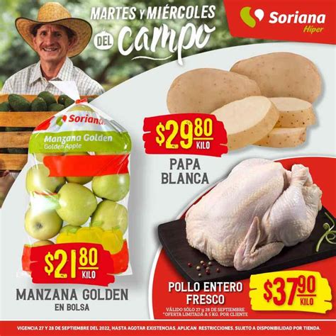 Ofertas Soriana Martes y Miércoles del Campo 27 y 28 de septiembre 2022