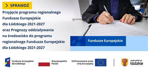 Przyjęcie programu regionalnego Fundusze Europejskie dla Łódzkiego 2021