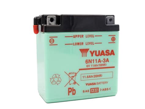 Yuasa 6n11a 3a High Performance Conventional Without Acid Low Maintenance Motorcycle Battery