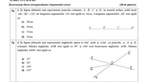 Model De Subiect La Matematic Pentru Evaluarea Na Ional Clasa A