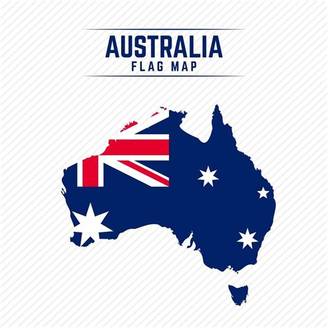 Flag Map of Australia 2400703 Vector Art at Vecteezy