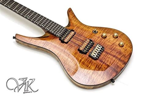 Vik Guitars Vik Duality 6 Koa Cool Guitar Guitar Rack Guitar Body