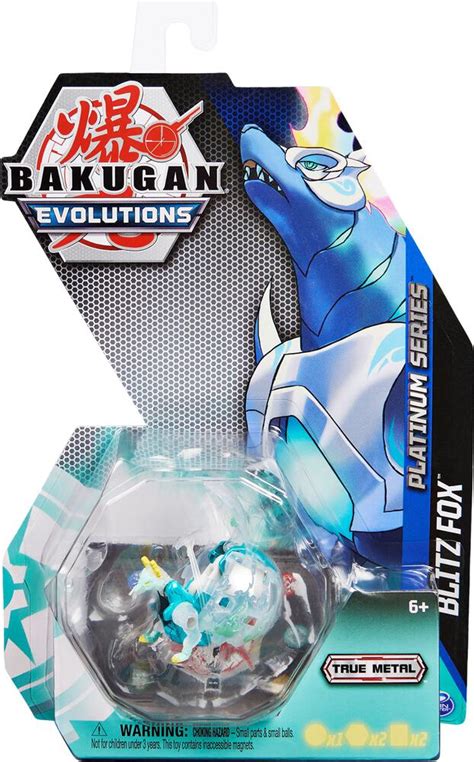 Platinum Series Bakugan Single Pack Haos Platinum Blitz Fox