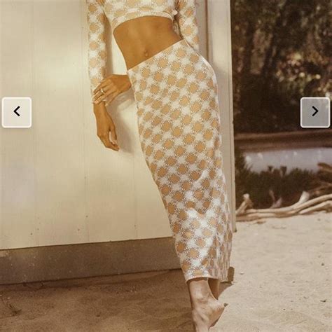 Frankies Bikini Terry Midi Skirt Size Small Depop