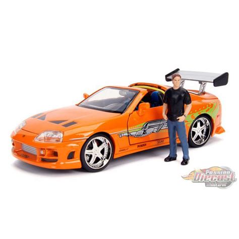 Brian's Toyota Supra with Diecast Brian Figure - Fast and Furious ...