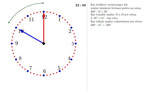 Jaki K T Wkl S Y Tworz Wskaz Wki Zegara O Godzinie I O Godzinie