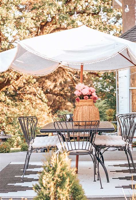 Make Your Own Patio Umbrella Canopy - Patio Ideas