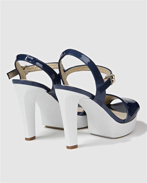 Buy Sandalias Tacon Azul Marino In Stock