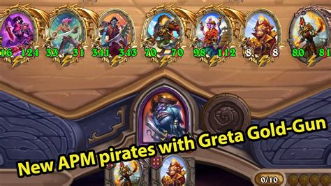 New APM Pirates With Greta Gold Gun Hearthstone Battlegrounds YouTube