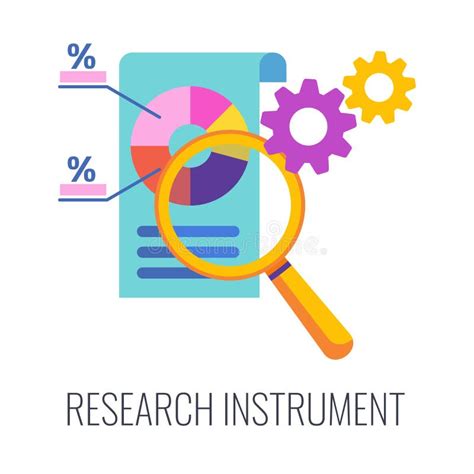 Market Research Infographics Icons Flat Vector Illustration Stock