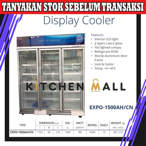 Jual Gea Expo Ah Cn Tiga Pintu Showcase Display Cooler Kulkas