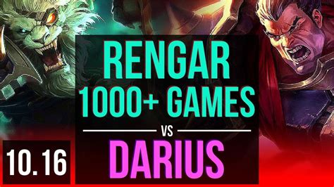 Rengar Vs Darius Top 1 8m Mastery Points 1000 Games Kda 8 1 4