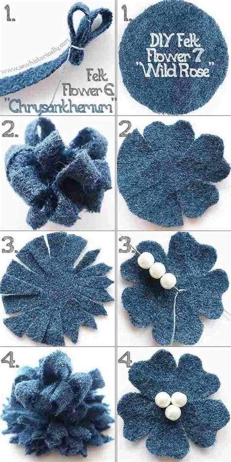 11 DIY Felt Flowers - No Sew & No Glue - Sew Historically in 2024 ...