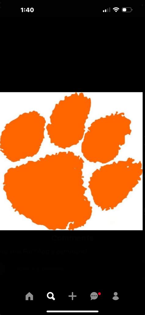 Clemson Tigers Paw Print Vinyl Decal Etsy