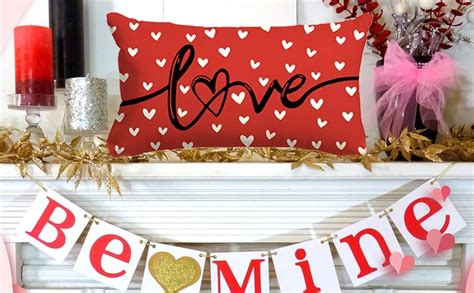 Amazon Valentines Day Pillow Covers X Inch Farmhouse Valentines