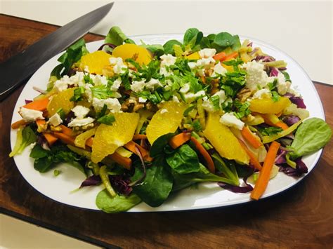 Knackiger Fenchel Radicchio Salat Mit Orange Und Waln Ssen Gvg