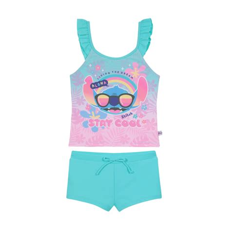 Ripley TRAJE DE BAÑO TANKINI SUBLIMADO PARA NIÑA VERDE