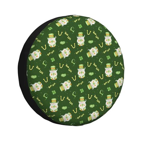 Fotbe St Patrick S Day 6 Pattern Spare Tire Cover Thickening Universal