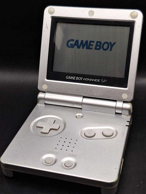 Handheld Gba Nintendo Game Boy Advance Sp Konsole Silber Silver Grey