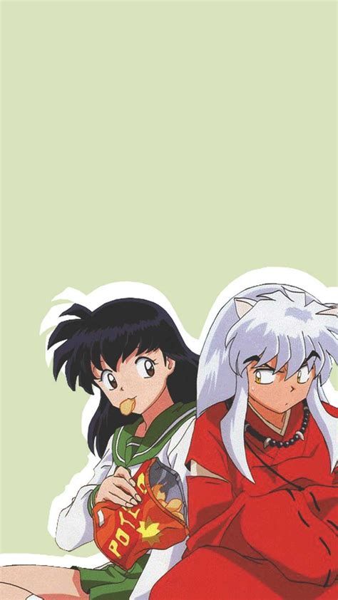 Inuyasha and Kagome Wallpaper Discover more anime, Inuyasha, Kagome ...