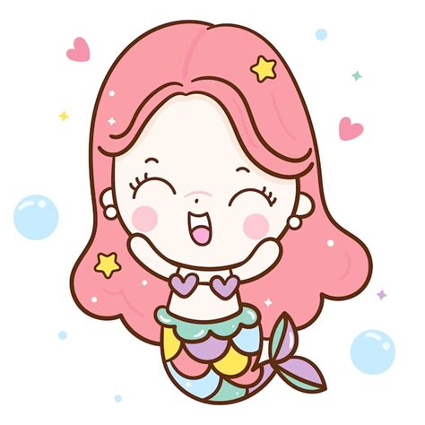 Premium Vector Cute Mermaid Vector