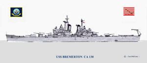 Uss Bremerton Ca Print Us Navy Ebay