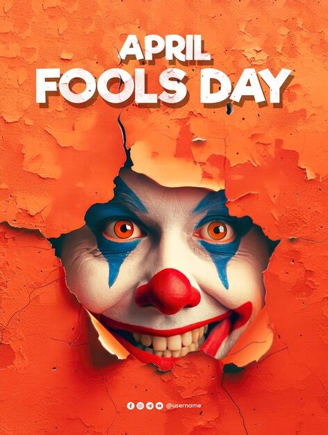 April Fools Day Poster And April Fools Media Social Post Vertical