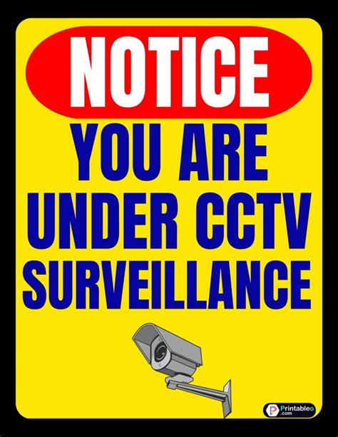 30 Security Camera Sign Printable Free Pdf