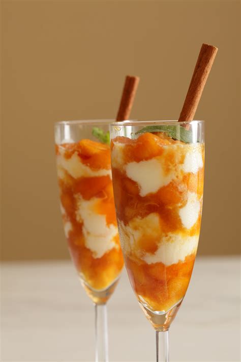 Caramelized Peach Parfaits