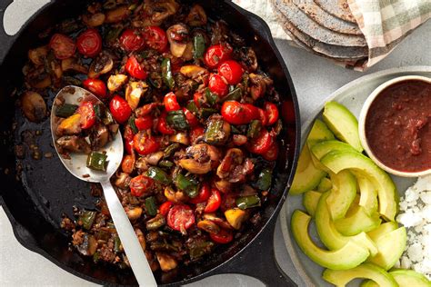 Mushroom Poblano Tacos Recipe