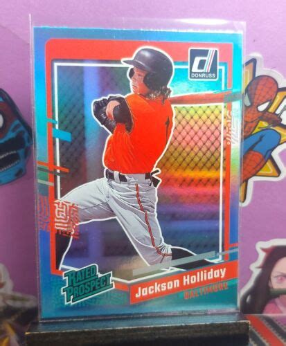 Donruss Jackson Holliday Rated Prospect Carolina Blue Holo