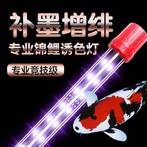 Led鱼缸灯rgb水族箱照明灯7030三基色锦鲤灯补墨增緋专用灯防水虎窝淘