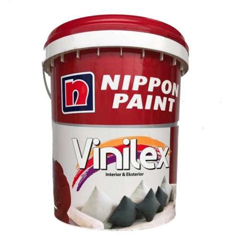 Nippon Paint Vinilex Cat Dinding Interior Hitam 1 Pail | Mitraruma