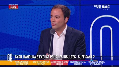 Cyril Hanouna sexcuse pour les insultes Je n ai pas aimé les