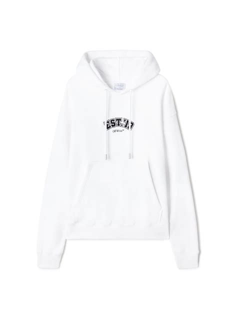 Off-White™️Logic Skate Hoodie in white | Off-White™ Official US