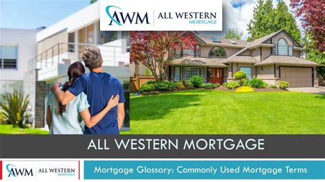 PPT Read All Western Mortgages Mortgage Terminology PowerPoint