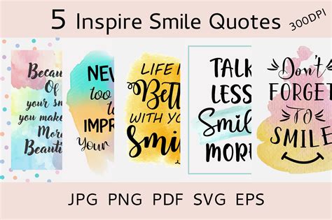 Smile Inspirational Quotes Graphic by OVOYA's GALLERY · Creative Fabrica